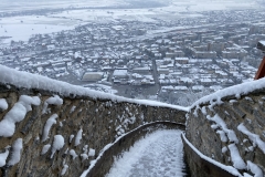 Cetatea Devei iarna 90